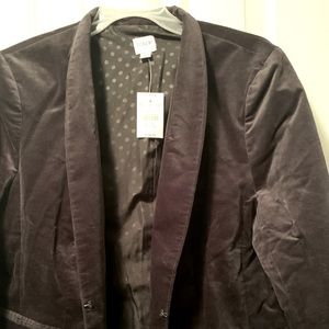 Black J.Crew Velvet Broadway Blazer